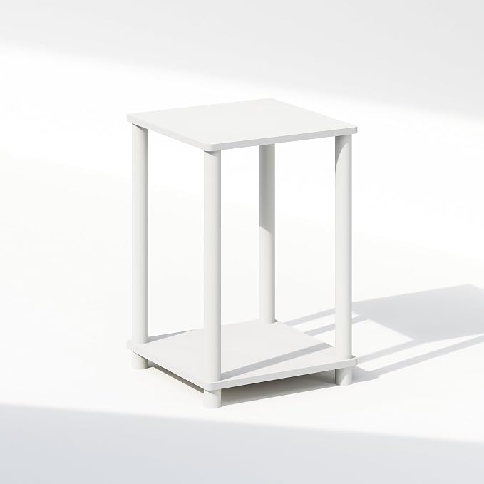 Furinno Turn-N-Tube Night Stand, 2-Tier Open Shelf Design Nightstand, Toolless by Furinno-FitsYourSpaceFitsYourBudget