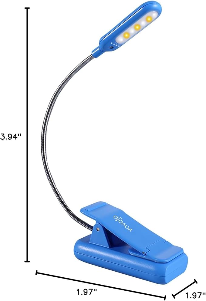VAVOFO Rechargeable Book Light for Reading in Bed Kids, 7 LED Reading Light - Image 8