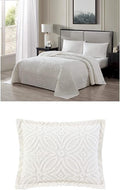 Beatrice Home Fashions Wedding Ring Chenille Bedspread, Ivory + 2 Wedding Ring by BeatriceHomeFashions