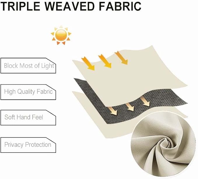 DWCN Blackout Short Curtains for Bedroom - Image 5