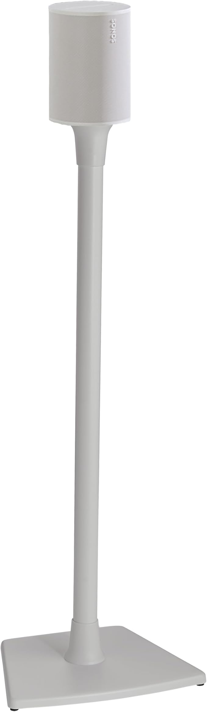 Sanus Speaker Stand for Sonos Era 100™ - Fixed Speaker Stand w/Easy 3 Step Install -Includes All Hardware, Carpet Spikes & Rubber Feet - White