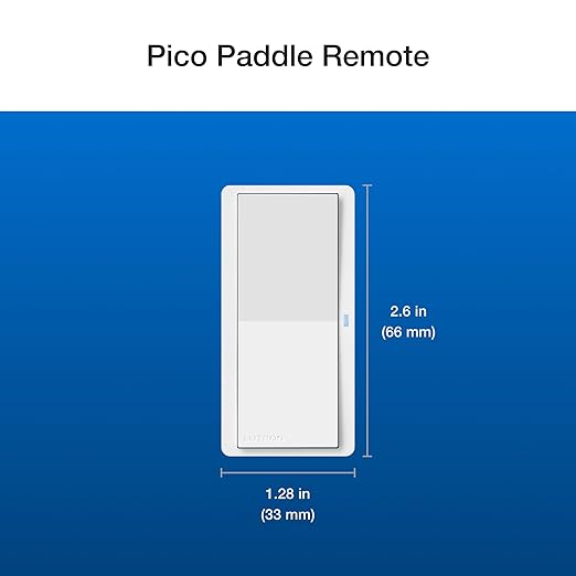 Lutron Claro Smart Switch 3-Way Kit for Caseta Smart Lighting, Includes Wall Plate, Pico Paddle Remote, and Bracket, Neutral Required, DVRF-PKG1S-WH