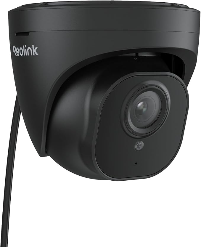 REOLINK 5MP PoE Camera for Home Security, Surveillance Outdoor Indoor, Support 512GB SD Card, Human/Vehicle/Pet Detection, Work with Smart Home, 100ft IR Night Vision, Time-Lapse, RLC-520A(Black)