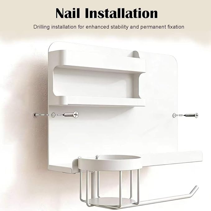 Bedside Wall Organizer, Floating Bedside Shelf Wall Mount - Image 7