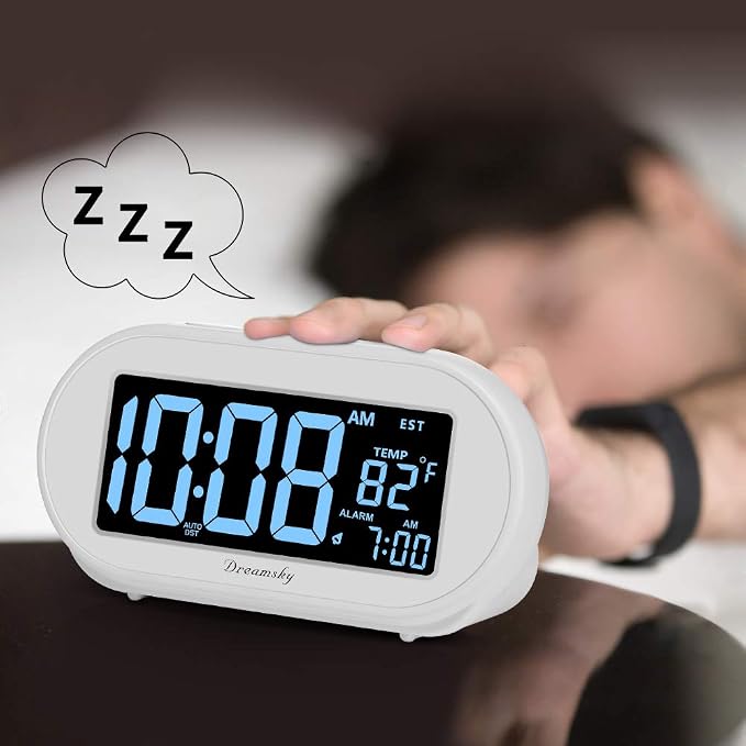 DreamSky Alarm Clocks for Bedrooms, Auto Set Digital Clock - Image 6