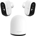 WUUK Security Cameras Wireless Outdoor, Indoor Camera, Home Surveillance System, 2K, No Monthly Fee, Motion Alert, Night Vision, 2.4/5 GHz WiFi, Compatible with Alexa & Google, 2-Camera Kit