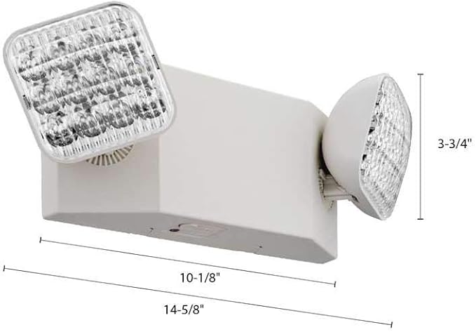 Lithonia Lighting EU2 LED 2-Light White LED Emergency Fixture with 90 Minute Back Up