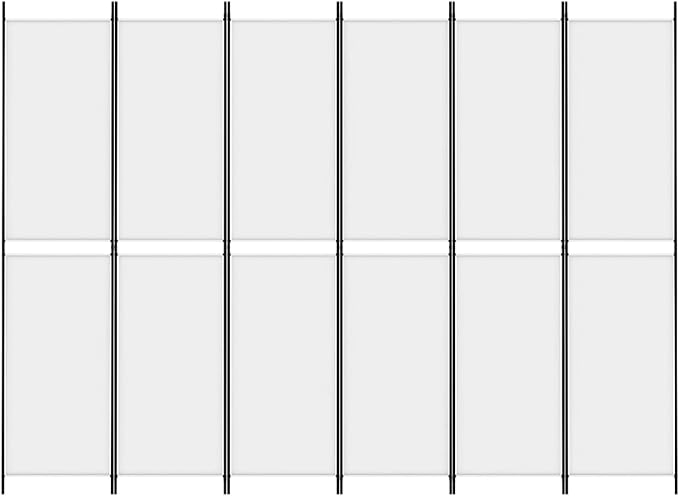 Gecheer 6-Panel Room Divider, Foldable Fabric Room Screen - Image 3