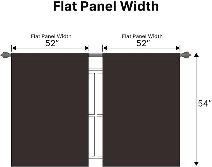 H.VERSAILTEX Blackout Curtains Thermal Insulated Window Treatment Panels Room - Image 7