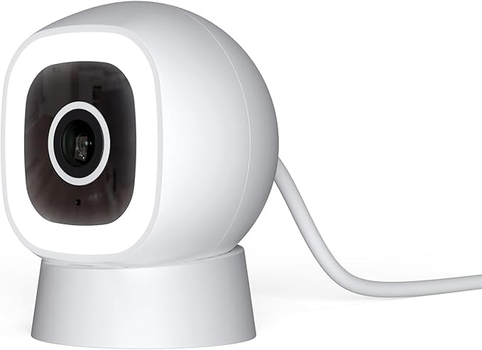 Luna 2K QHD Security Camera Indoor/Outdoor, Wired IP65 2,4GHz WiFi Camera for Home Security, Color Night Vision, Spotlight/Siren, AI Motion Detection, Smart Alerts, App Control (1,White)