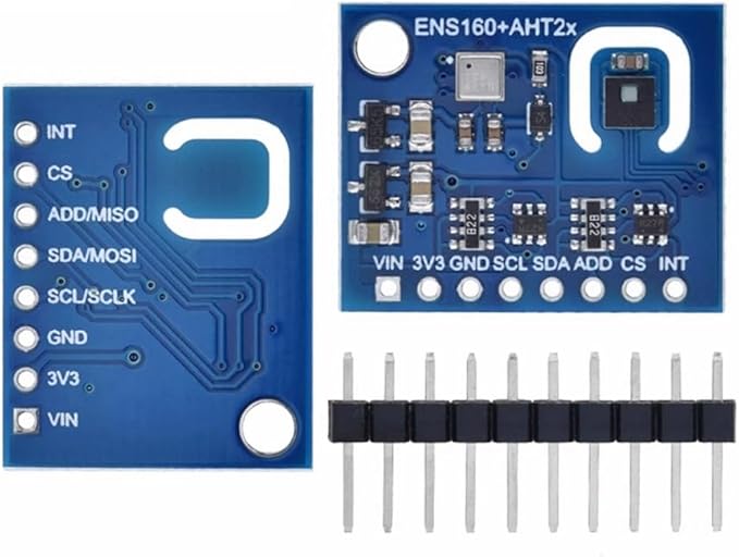 DONGKER ENS160+AHT21 Temperature Humidity Module,High Precision CO2 Air Quality Module for Detection Equipment Humidity Control