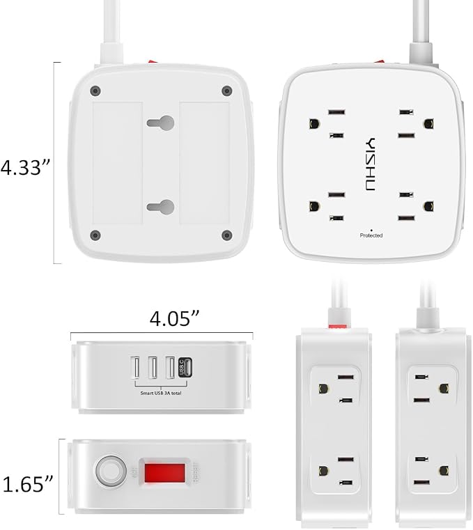 20 Ft Surge Protector Power Strip - Image 7
