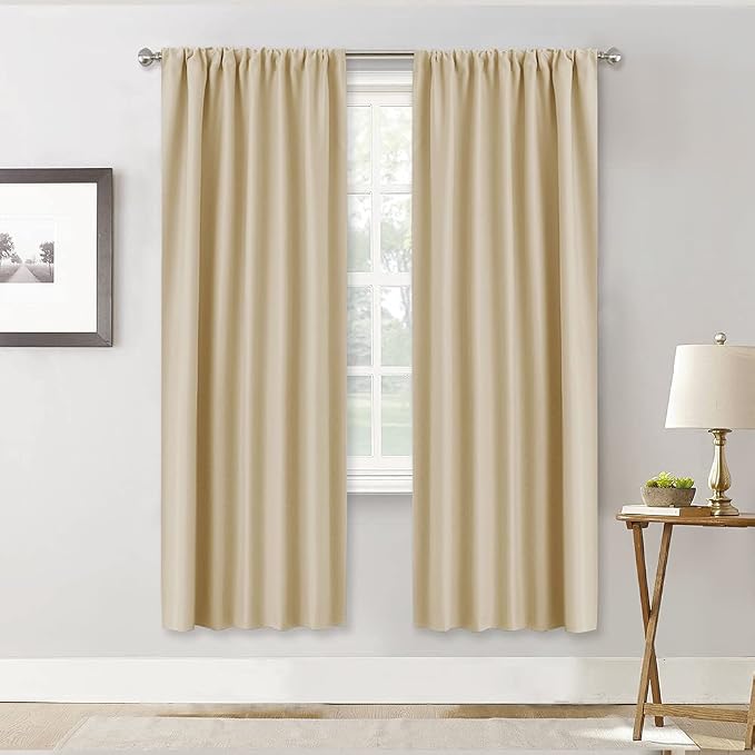 RYB HOME Curtains for Bedroom Living Room Nursery Office 72 inches Long | by RYBHOME