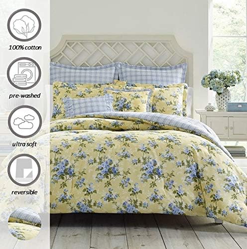 Laura Ashley – Queen Comforter Set, Reversible Floral Bedding - Image 3
