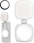 SmallRig Magnetic Selfie Light for iPhone, Phone Light with a Mirror, Instant Attachment for MagSafe, for Selfies, Video Conference, Vibe P48 White