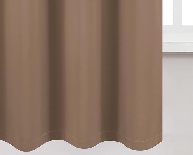 100% Blackout Cappuccino Curtains - Image 8