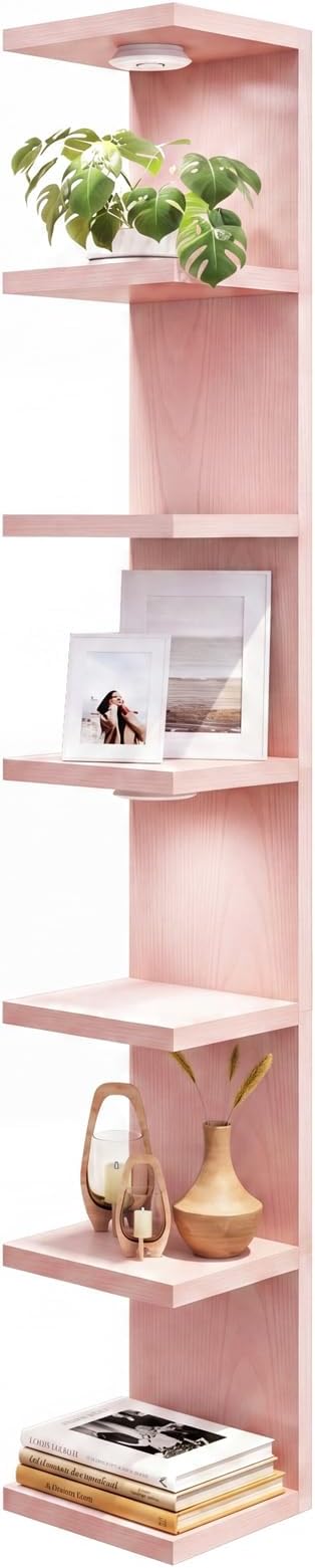 Fixwal 7 Tier Wall Shelf with LED Lights Lack Shelf by Fixwal