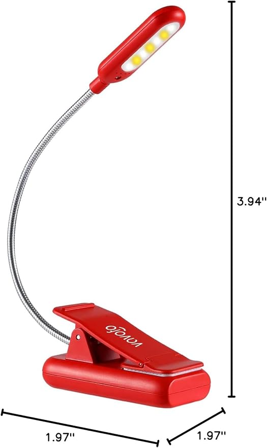 VAVOFO Rechargeable Book Light for Reading in Bed Kids, 7 LED Reading Light - Image 8