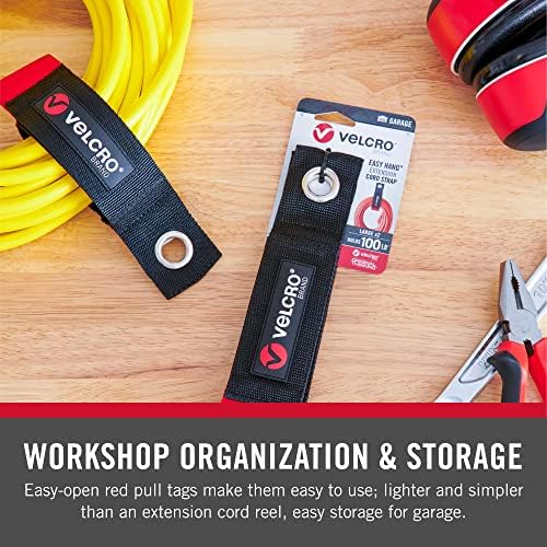 VELCRO Brand EASY HANG Extension Cord Organizer Holder | Large 18" Heavy Duty - Image 5