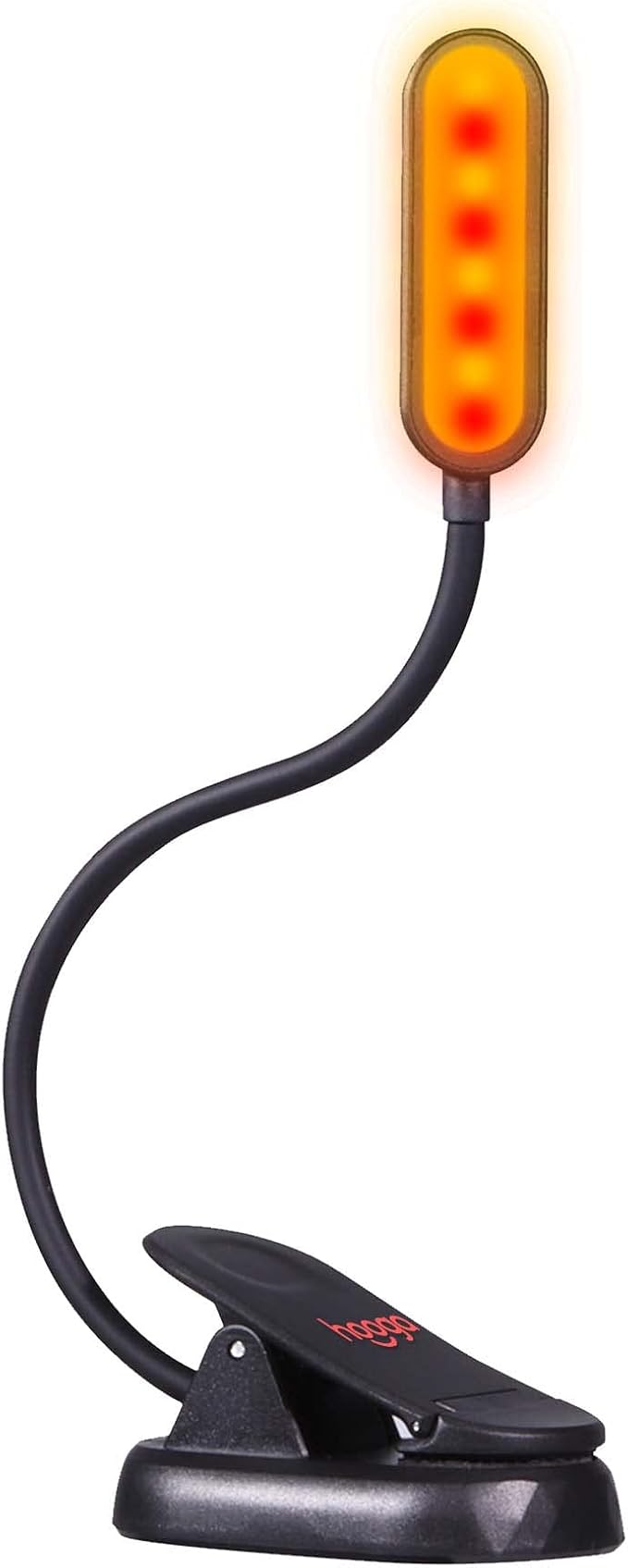 hooga Amber Book Light – Blue Light Blocking Reading Light by Hooga