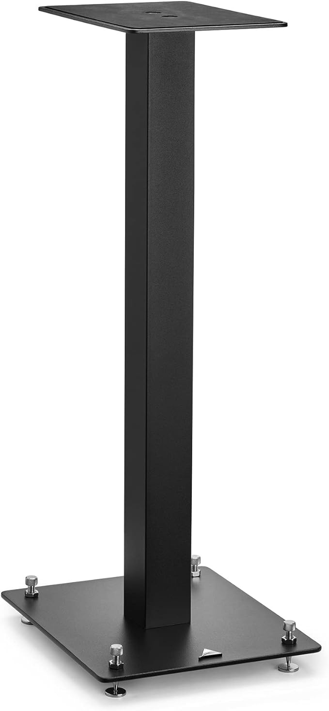 triangle - Speaker Stands S01 for Home Theater & HiFi Bookshelf Speakers - Height 600 mm - Universal Compatibility Stands - Black (Pair)
