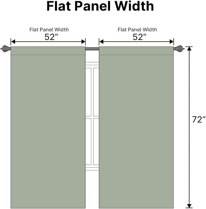 H.VERSAILTEX Blackout Curtains Thermal Insulated Window Treatment Panels Room - Image 6