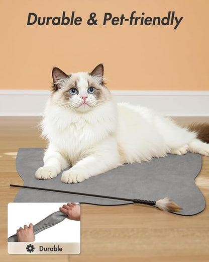 Absorbent Dog Food Mat-Dog Cat Mat for Food and Water Bowl, Quick Dry Pet Food Mat, No Stains Pet Feeding Pad, Cat Accessories Pet Supplies-Water Bowl Mat for Messy Drinkers