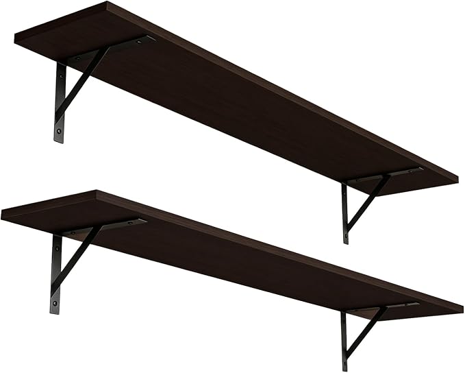 Long Wall Shelves, 39.4 Inch Wall Mounted Shelves by DINZILVJ