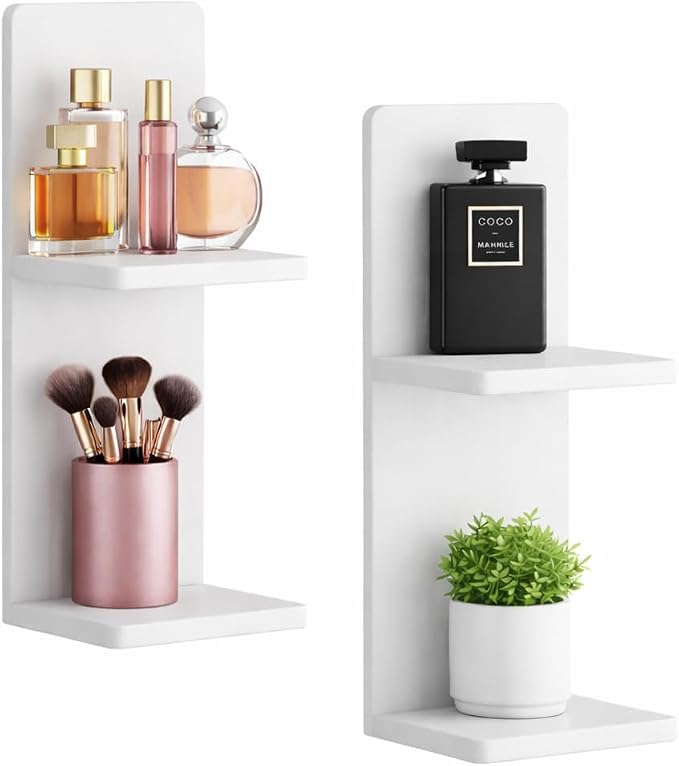Floating Wall Shelves Set of 2, Modern Storage - Image 3