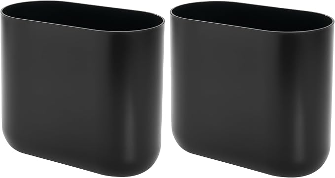 iDesign Small Slim Plastic Bathroom Trash Can by iDesign
