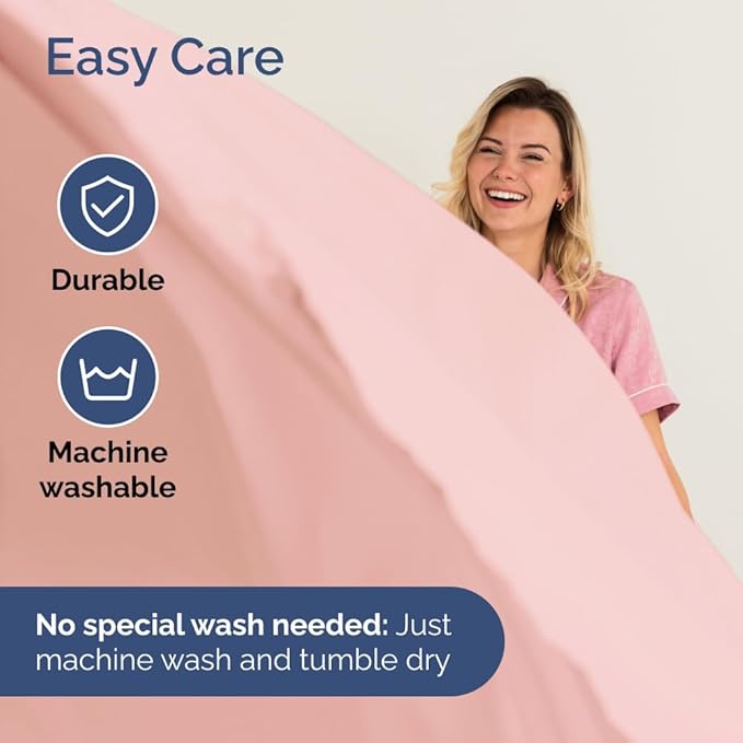 Full XL Bed Sheet Set - 4 Piece Extra Long Extended Full XL Sheets - Soft, Breathable & Cooling - Fits 8" to 16" Mattress w/ Deep Pockets - 54" x 80" - Easy-Fit, Wrinkle & Fade Resistant - Baby Pink