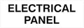 All Quality Basic Electrical Panel Sign - Fire Regulation Safety Compliance Sign - White - Medium (1 Pack)