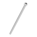 Kozelo 4pcs Socket Head Cap Screws - [M4-0.7 x 110mm] 304 Stainless Steel Allen Socket Drive for Electrical Motor 3D Printing Fan Engine Replacement Use, Silver
