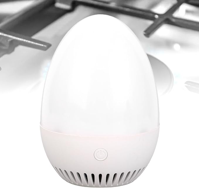 Smart CO2 Detector Air Quality Meter with WiFi Connectivity NDIR Sensor Real Time Monitoring for Home Office Indoor Spaces USB Rechargeable Egg Shaped Design
