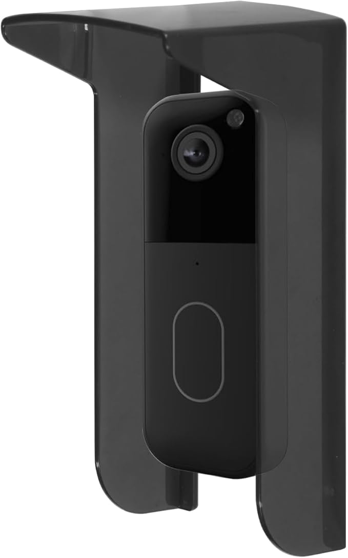 dgyezhao Glare Sun Shade Doorbell Rain Cover,Outdoor Plastic Camera Weatherproof Cover for Door Lock/Blink/Ring Pro2/Arlo/Wyze/Google Nest/Reolink Video Doorbell