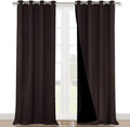 NICETOWN Cold Blocking 100% Blackout Curtains, Durable Black Lined Blackout by NICETOWN