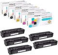 CS Replacement Toner Cartridge Compatible with HP 201A CF400A Black CF401A Cyan CF403A Magenta CF402A Yellow Color Pro M252n MFP M277dw MFP M277n Color M252 5 Color Set