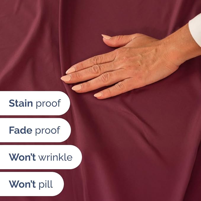Full XL Bed Sheet Set - 4 Piece Extra Long Extended Full XL Sheets - Soft, Breathable & Cooling - Fits 8" to 16" Mattress w/ Deep Pockets - 54" x 80" - Easy-Fit, Wrinkle & Fade Resistant - Burgundy
