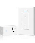WILAWELS Mini Remote Control Outlet Wireless Light Switch, Programmable and Removable Remote Outlet Switch Kit for Lamps, Fan, Home Appliance, 100ft RF Range, No Wiring, FCC Listed W08RC1106