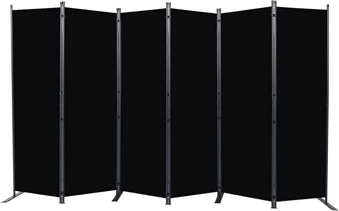 Room Divider 6 Panel-132''Wide, 6FT Room Dividers and Folding Privacy Screen | by HOMSCREENER
