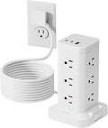 Power Strip Tower with Surge Protector 1800J, Fast Charging Tower PD20W USB-C by Tagzilo