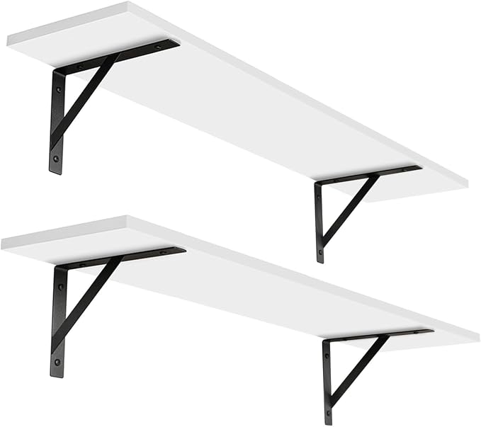 Long Wall Shelves, 31.5" Wall Mounted Shelves by DINZILVJ