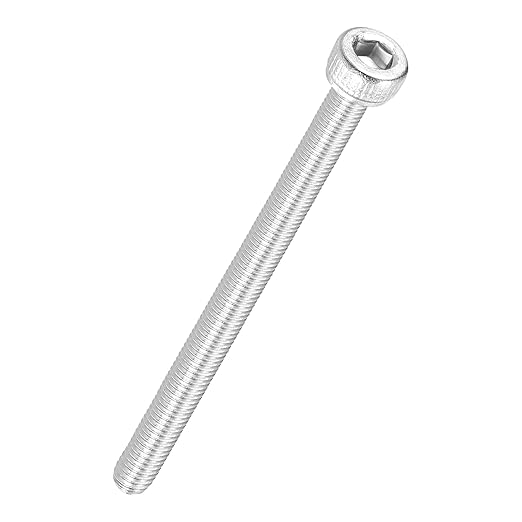Kozelo 50pcs Socket Head Cap Screws - [M3-0.5 x 45mm] 304 Stainless Steel Allen Socket Drive for Electrical Motor 3D Printing Fan Engine Replacement Use, Silver