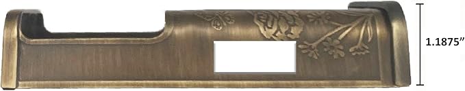 Garden Video Doorbell Cover (Compatible with Ring 3, 3 Plus, 4, Battery Plus, and Battery Pro) (Antique Brass)