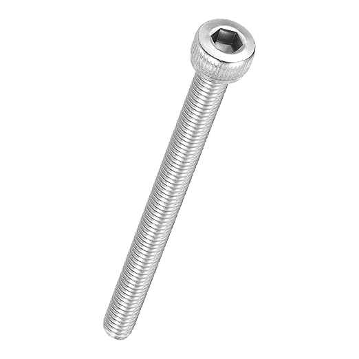 Kozelo 15pcs Socket Head Cap Screws - [M4-0.7 x 50mm] 304 Stainless Steel Allen Socket Drive for Electrical Motor 3D Printing Fan Engine Replacement Use, Silver