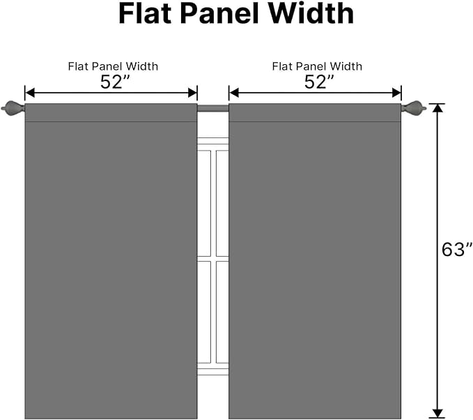 H.VERSAILTEX Blackout Curtains Thermal Insulated Window Treatment Panels Room - Image 7
