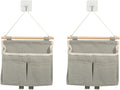 2 Pcs Hanging Organizer with Pockets Waterproof Over The Door Closet Pouch by Alunsito