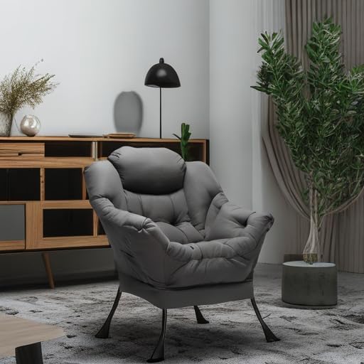 HollyHOME Lazy Chair with Armrest and Side Pocket, Comfy Accent Lounge Chair - Image 5