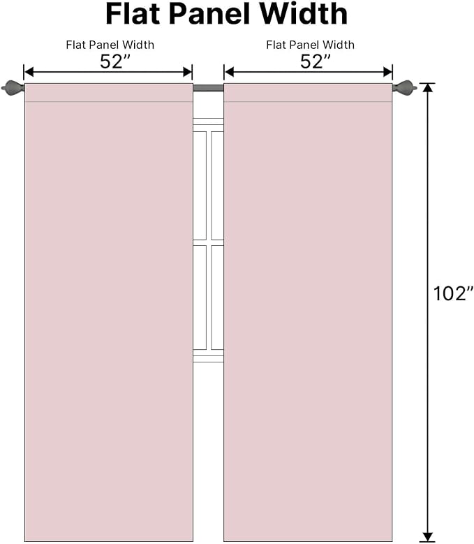 H.VERSAILTEX Baby Pink Blackout Curtains - Image 6