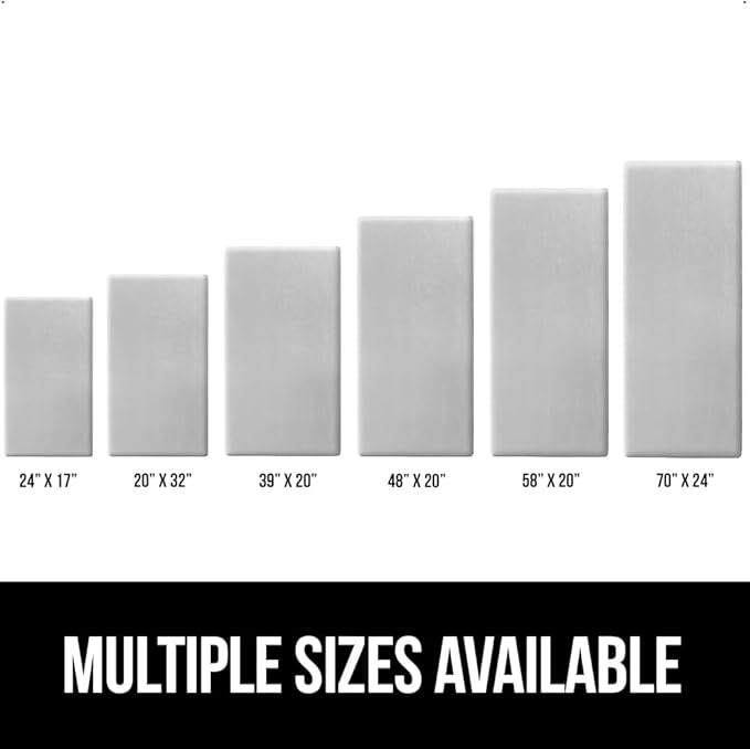 GORILLA GRIP Comfortable Cushioned Kitchen Mats for Floor, Waterproof and Stain Resistant Soft Top, 3/4 Inch Thick Ergonomic Standing Desk Anti Fatigue Mat, Foam Supports Feet, 17x24, Light Gray